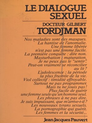 cover image of Le dialogue sexuel
